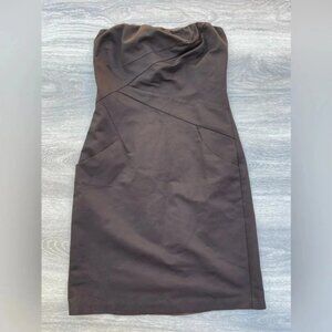The Limited Strapless Dress, brown